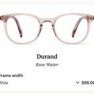Warby Parker Durand Glasses in Rose Water